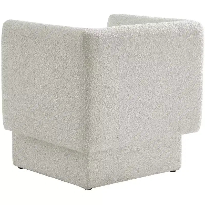 Meridian Furniture, fauteuil d'appoint en tissu bouclé Vera