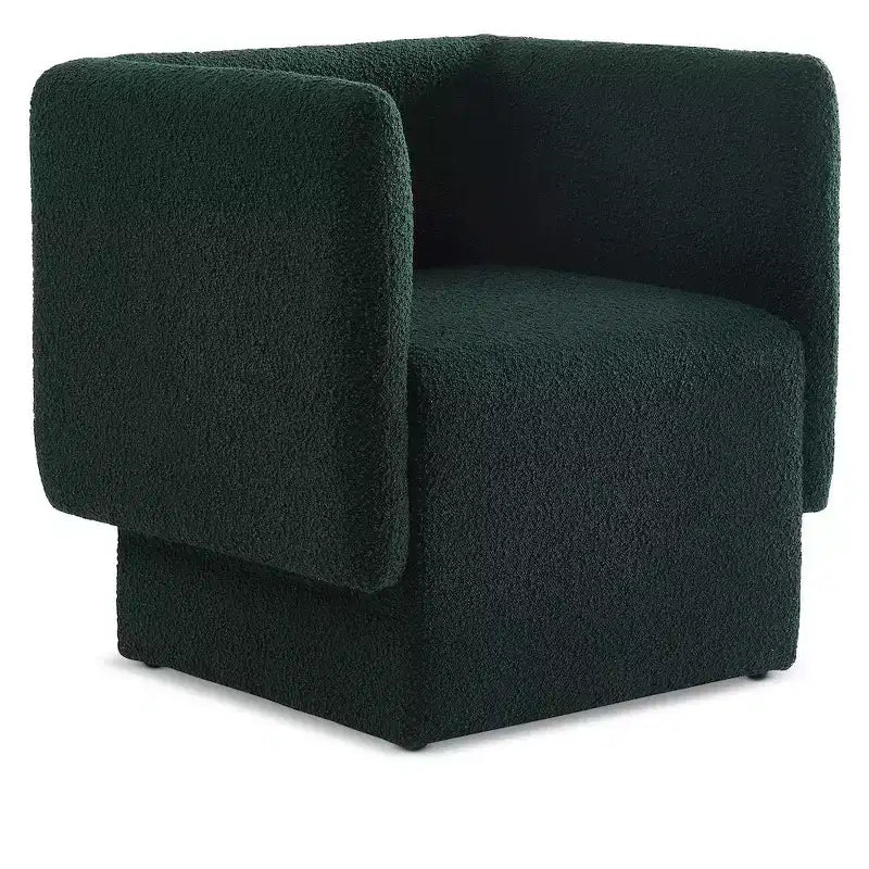 Meridian Furniture, fauteuil d'appoint en tissu bouclé Vera