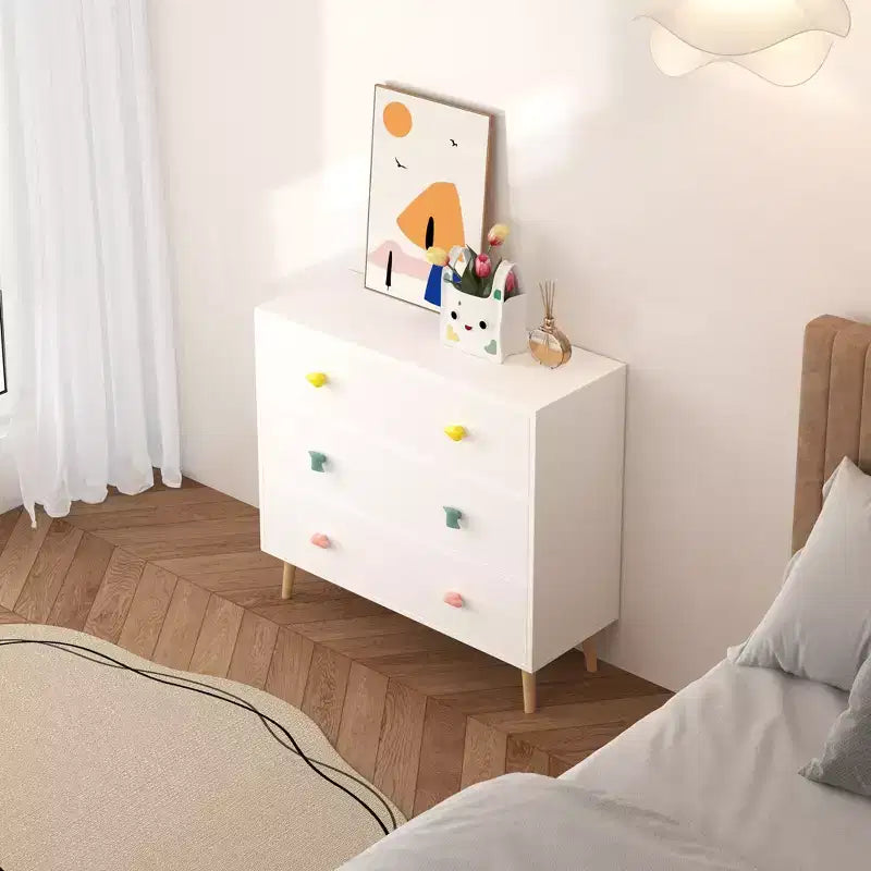 Kids 3 Drawer Dresser, Baby Nightstand for Bedroom, Storage Cabinet for Toddler Child for Living Room, Toddler Room