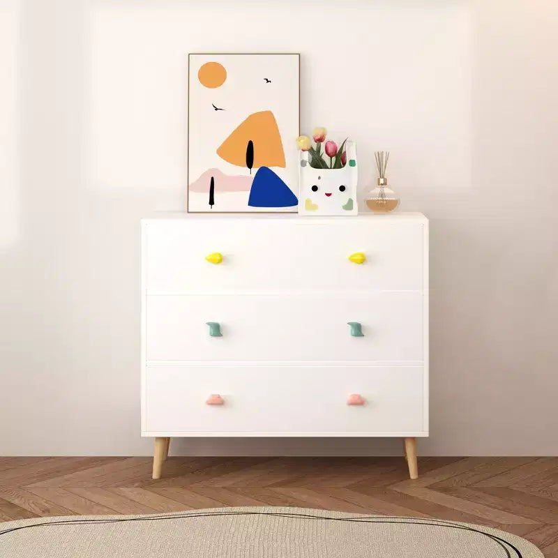 Kids 3 Drawer Dresser, Baby Nightstand for Bedroom, Storage Cabinet for Toddler Child for Living Room, Toddler Room