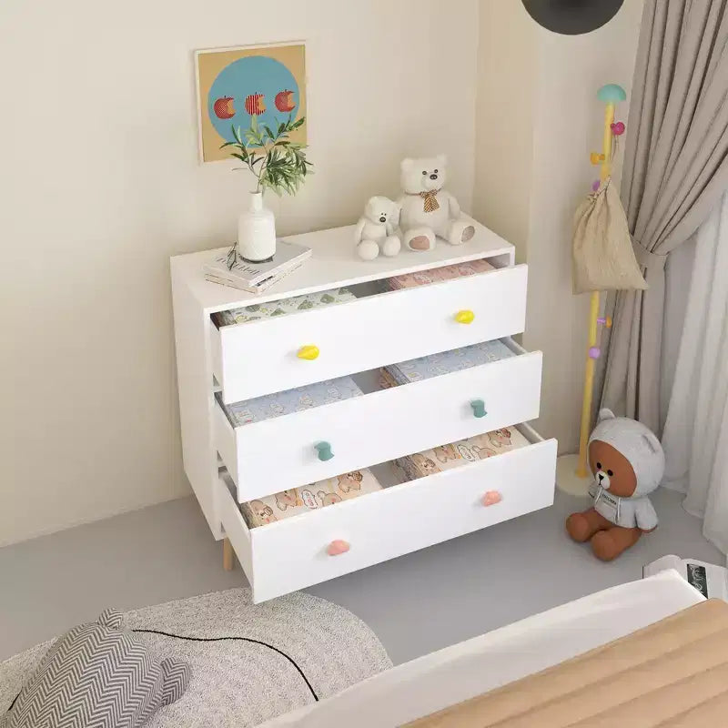 Kids 3 Drawer Dresser, Baby Nightstand for Bedroom, Storage Cabinet for Toddler Child for Living Room, Toddler Room