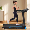 Whisen Home Folding Exercise Machine Treadmill with Cushioned Platform