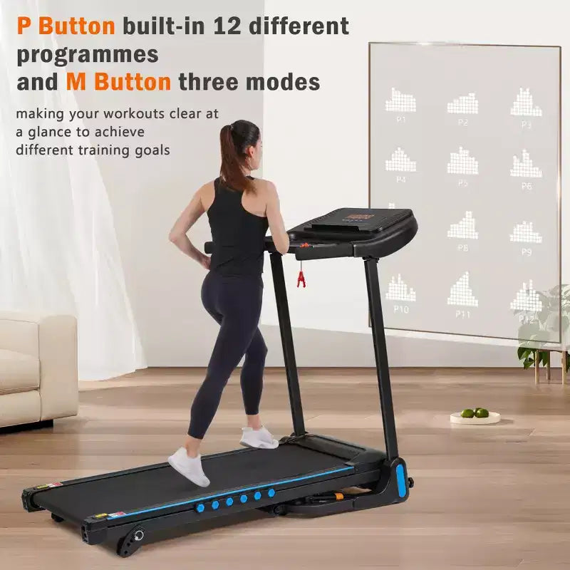 Tapis de course pliable Whisen Home avec plateforme rembourrée