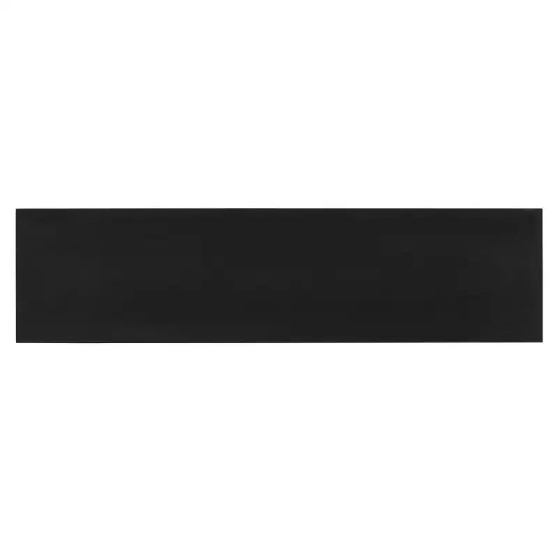 Hostack 4-Door Sideboard Cabinet with Glass Doors, Large Storage and Adjustable Shelves for Kitchen and Dining Room, Black