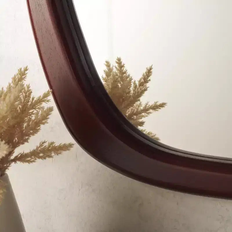 Zita Mirror - 29.92 x 26.18 - MRR9025 - Walnut - Safavieh