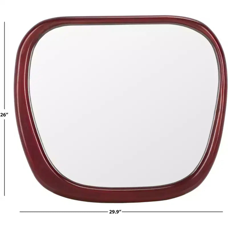 Zita Mirror - 29.92 x 26.18 - MRR9025 - Walnut - Safavieh