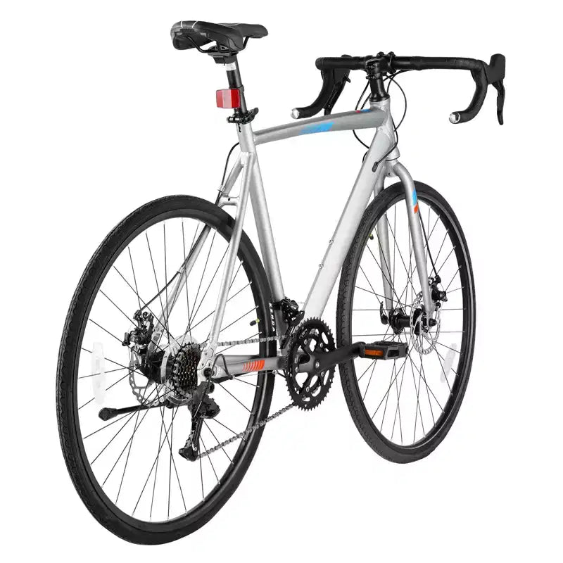 VEVOR Road Bike, 700C Wheels Racing Bike, L-TWOO 14 Speeds Drivetrain City Commuter Road Bicycle with Lightweight Aluminum Alloy Frame, Grey