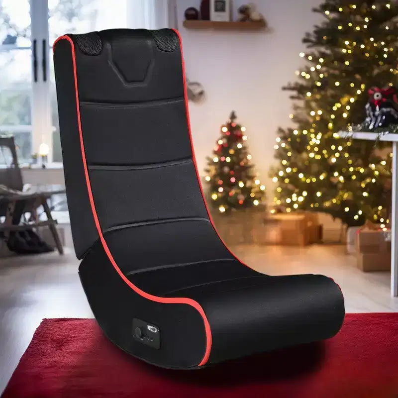 Chaise de jeu pliable GDFStudio Claudia Bluetooth avec haut-parleurs intégrés