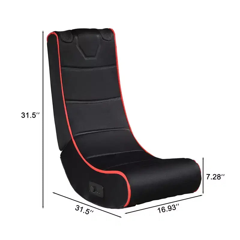 Chaise de jeu pliable GDFStudio Claudia Bluetooth avec haut-parleurs intégrés