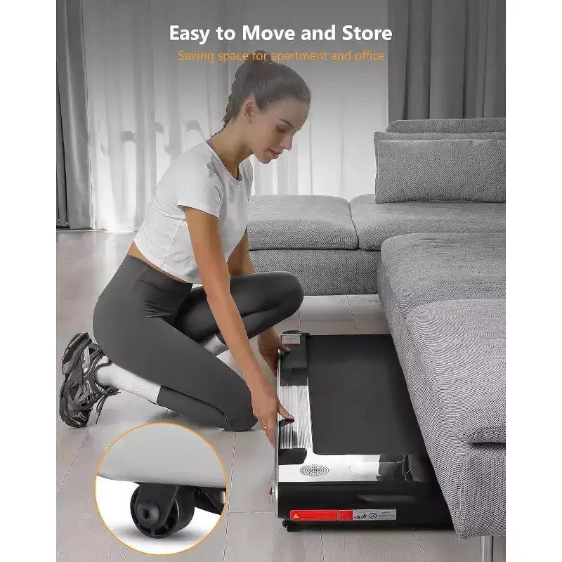 2.25HP Folding Electric Treadmill for Home Office, Space Saving, No Assembly Needed, Portable Treadmill for Office Home Exercise