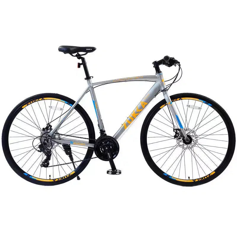 Whisen 28 Adult Hybrid Bike, Road Bike with 24-Speed Gear, Disc Brakes