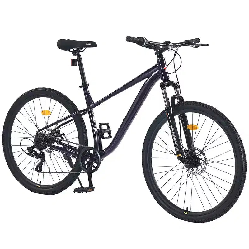 Whisen 27.5 Mountain Bike with 8 Speed Rear Derailleur, Front Suspension, Steel Frame