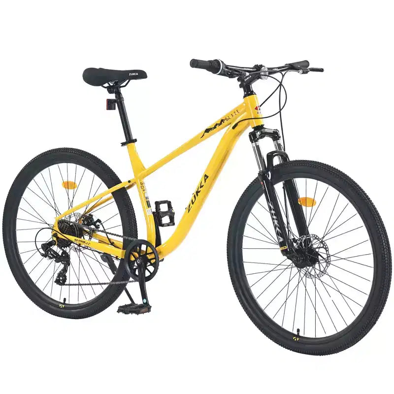 VTT Okak 27,5" 8 vitesses avec suspension avant, Vélo de saleté pour enfants avec double freins à disque, Vélo à cadre en acier pour enfants et adultes
