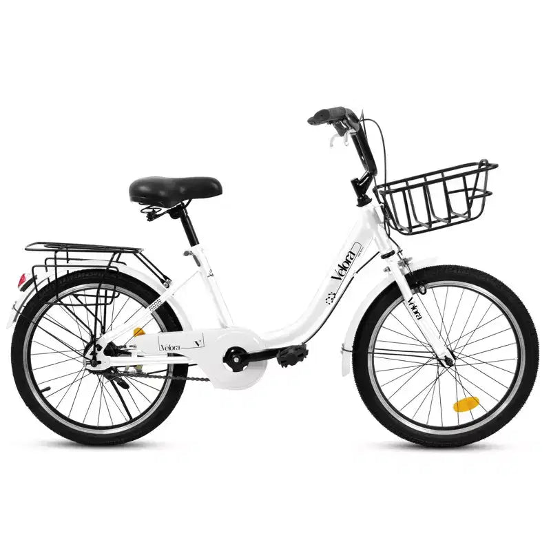 Vélo Okak 20 pouces pour enfant avec cadre en acier léger, vélos cruiser pour enfants avec frein à rétropédalage et frein en V, mini-vélo avec protège-chaîne et porte-bagages arrière