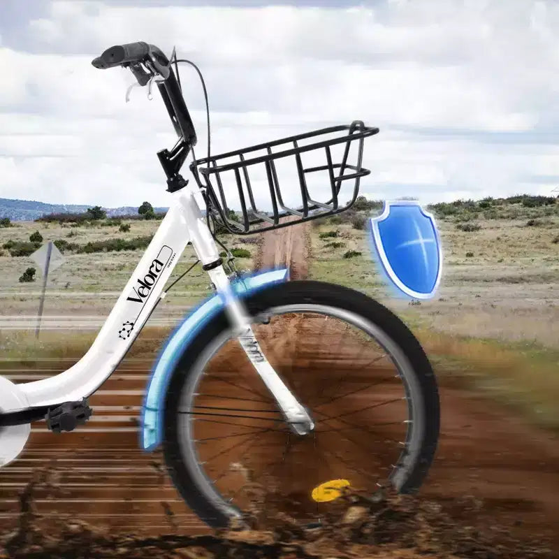 Vélo Okak 20 pouces pour enfant avec cadre en acier léger, vélos cruiser pour enfants avec frein à rétropédalage et frein en V, mini-vélo avec protège-chaîne et porte-bagages arrière