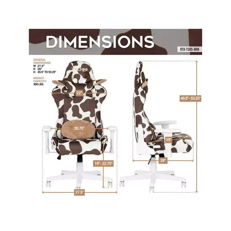 Chaise de jeu Série Vache Brune TS85