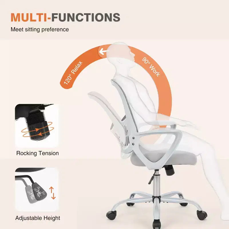 TUYOHW Mesh Swivel Criss Cross Chair on Wheels,41.5 Height Office Chair with Adjustable Height,Gaming Chair for Office