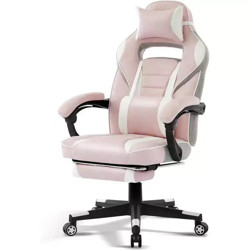 Acekool Ergonomic Gaming Chair for Adults, PU Leather, Massage Lumbar, Footrest, Adjustable, for Office or Gaming