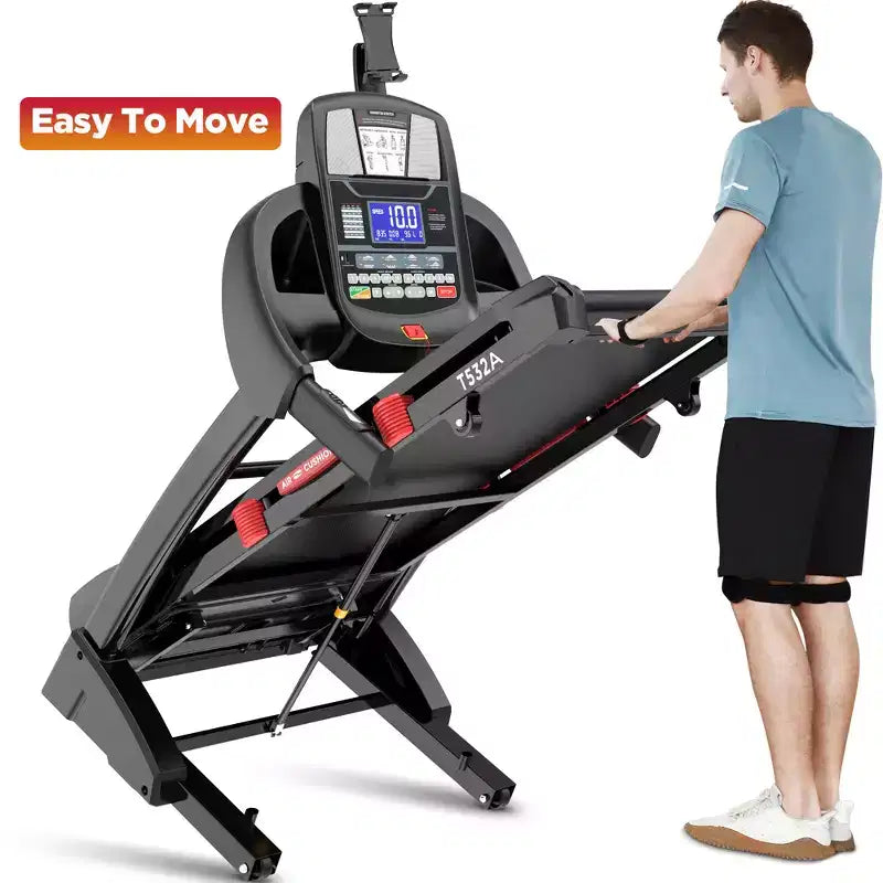 Tapis roulant pliable 4,5 CV pour la maison/le bureau, inclinaison réglable de 20 %, contrôle via application, 71 programmes
