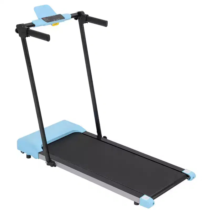 Okak Lightweight Folding Treadmill with Arms, Portable Treadmill with LED Screen, Walking Pad Treadmill for Home and Office Use