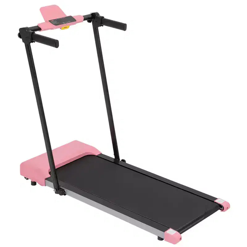Okak Lightweight Folding Treadmill with Arms, Portable Treadmill with LED Screen, Walking Pad Treadmill for Home and Office Use