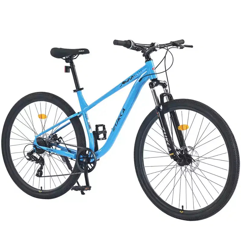 29 Inch Mountain Bike, Single Speed/ 8 Speeds , Steel Frame, Front Suspension Fork, Disc Brake Bicycle for Women Men Adult,Multi Color