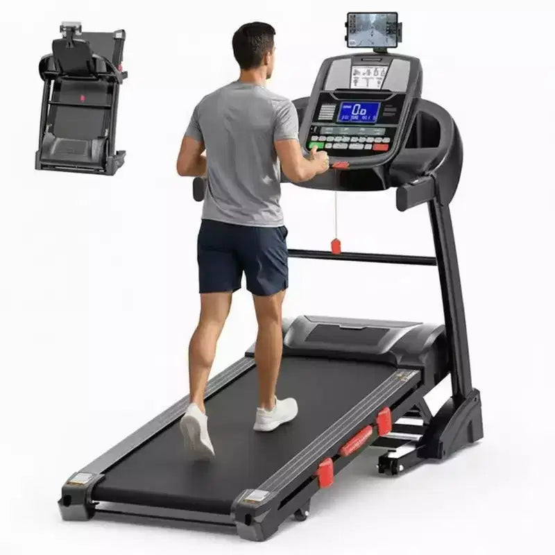 Folding Treadmill for Home Use with 4.75HP Motor, 300LB Capacity, 20-Level Incline, 71 Workout Programs, Bluetooth & APP Support