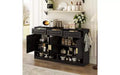 Buffet de Ferme avec 3 Tiroirs et 4 Portes – 150 cm, Étagère Réglable
