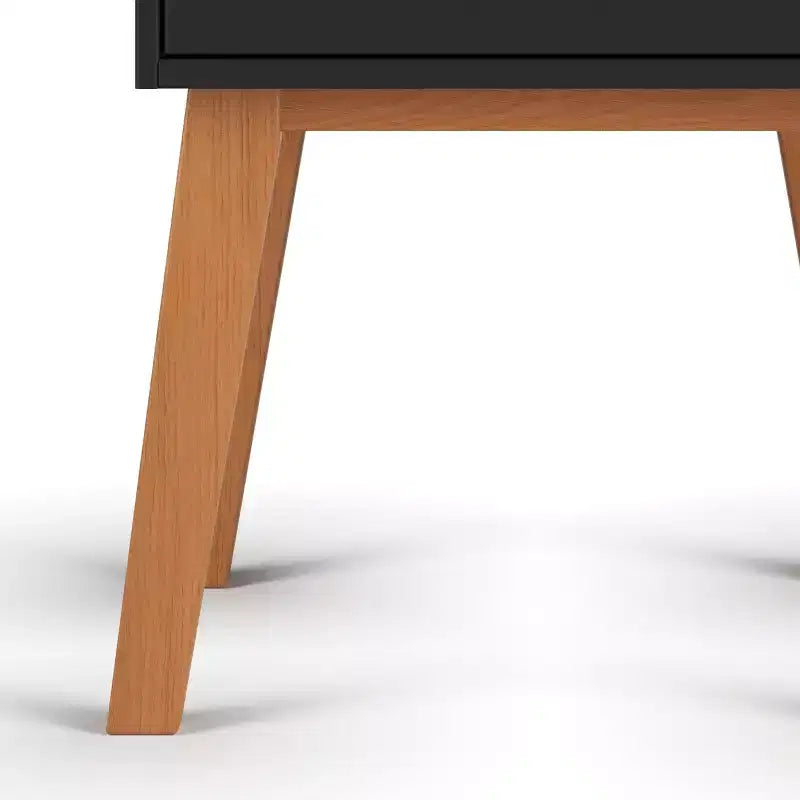 Table de chevet 1 tiroir pour chambre de bébé ou chambre à coucher - Pin massif, finition non toxique