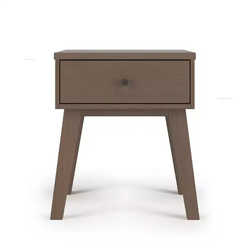 Table de chevet 1 tiroir pour chambre de bébé ou chambre à coucher - Pin massif, finition non toxique