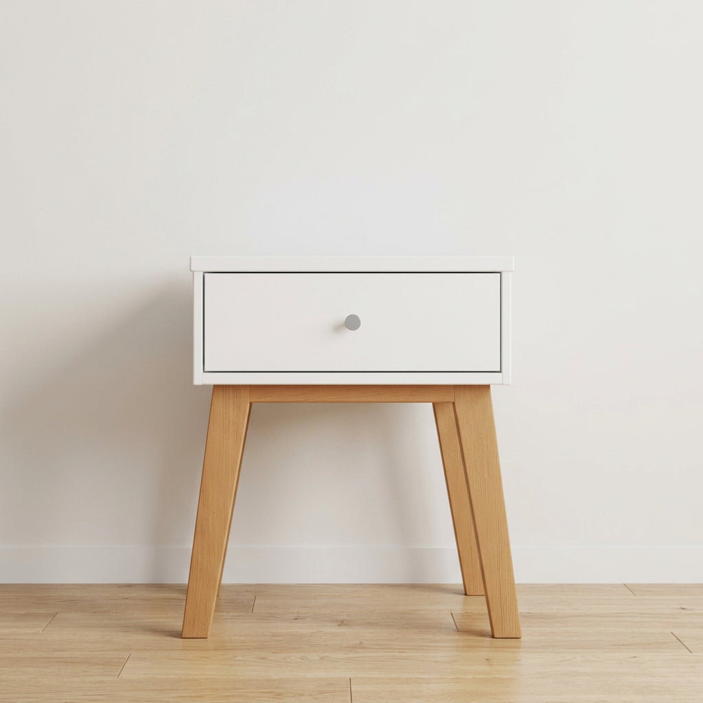 Child Craft SOHO 1 Drawer Nightstand for Nursery or Bedroom, Large Storage Drawer, Made of Sturdy Pinewood, Non-Toxic, Baby Safe Finish
