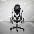 TUYOHW Adjustable Ergonomics Gaming Chair,360 Swivel Office Chairs with Head&Lumbar Pillow,90-150 Reclining Chair for Office&Home,250lbs Max,White