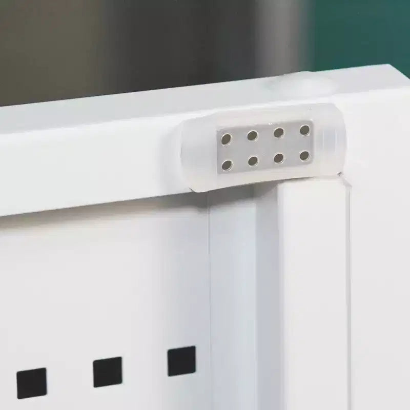Armoire de rangement en métal de 31,5" - 2 portes et 2 étagères réglables, Armoire à dossiers en acier, Blanc