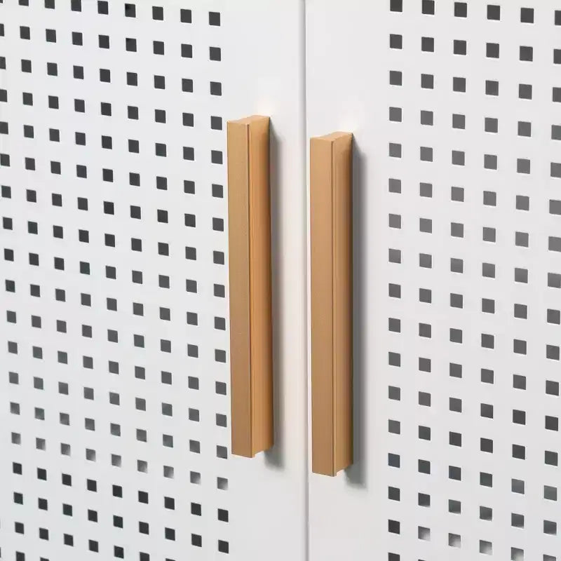 Armoire de rangement en métal de 31,5" - 2 portes et 2 étagères réglables, Armoire à dossiers en acier, Blanc