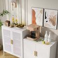 Armoire de rangement en métal de 31,5" - 2 portes et 2 étagères réglables, Armoire à dossiers en acier, Blanc