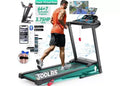 Inclined Treadmill w/ 300lb Capacity,3.75HP Folding Treadmill for Home,71 Program,APP Control,7.5MPH,HiFi Speaker,Shock-Absorbing, Knee Strap Gift