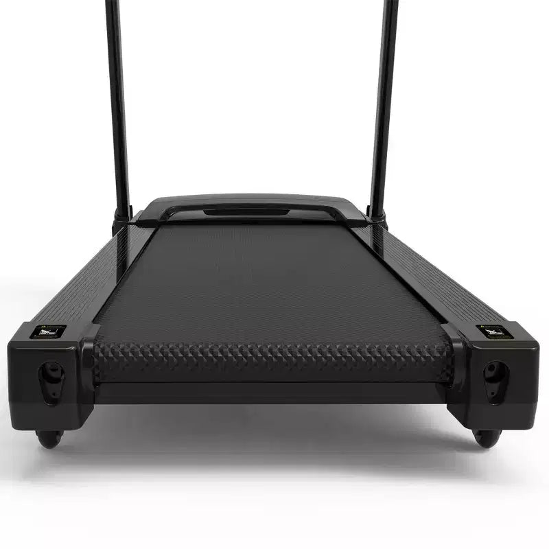 Tapis de course pliable Whisen, machine de course à pied avec 12 programmes prédéfinis, inclinaison – Noir et rouge