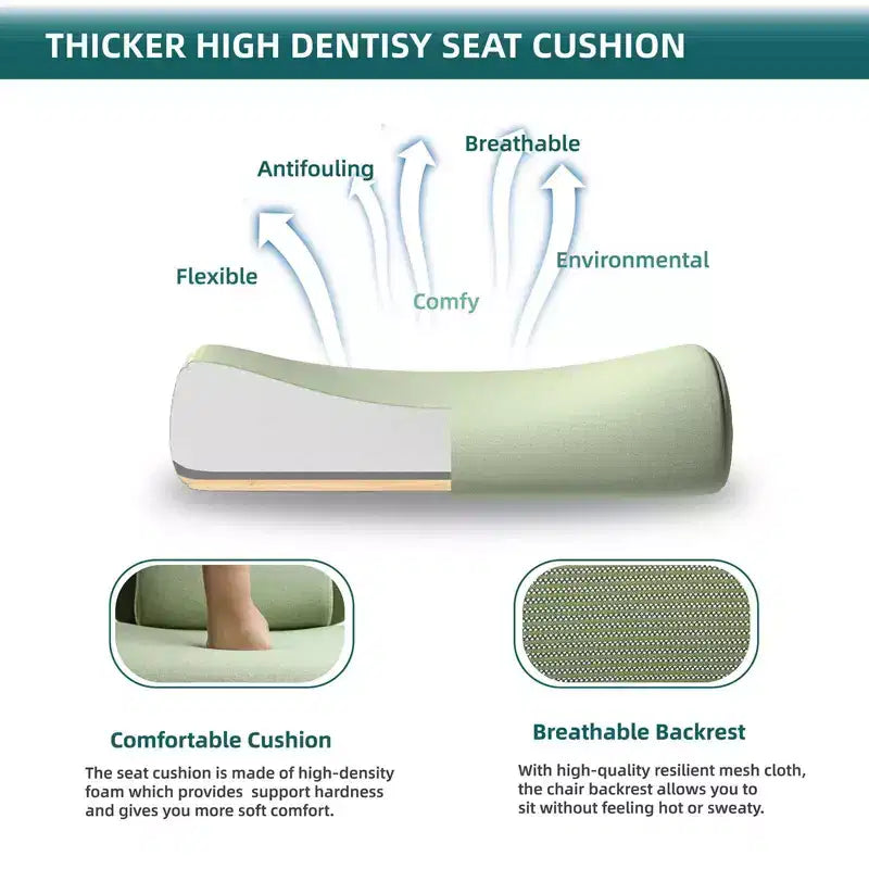 Chaise de bureau ergonomique TUYOHW avec repose-pieds rétractable, chaise de jeu avec coussin de soutien lombaire et accoudoirs rembourrés, chaise pivotante pour le bureau
