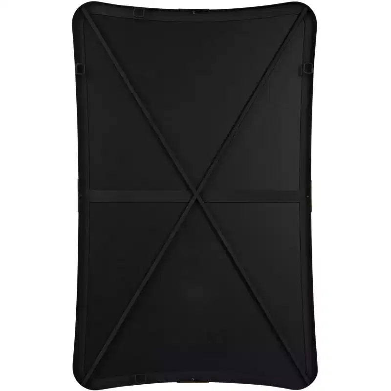 Miroir mural noir et laiton 24x38