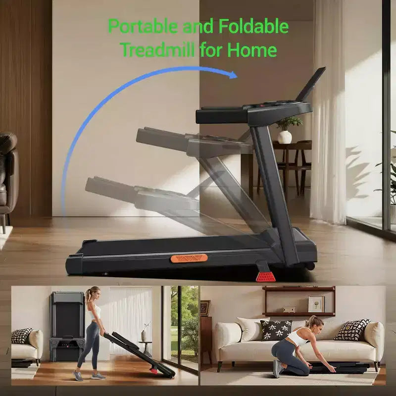 15% Incline 4-in-1 Walking Pad Treadmill, Foldable Under Desk Treadmill for Home & Office, Quiet 2.5 HP Motor (3)