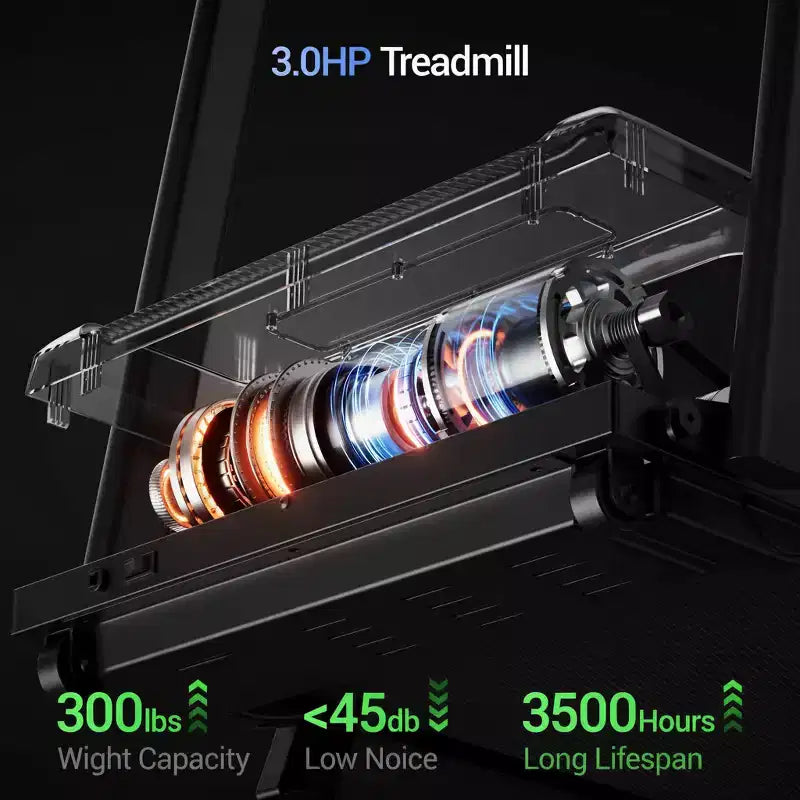 15% Incline 4-in-1 Walking Pad Treadmill, Foldable Under Desk Treadmill for Home & Office, Quiet 2.5 HP Motor (3)