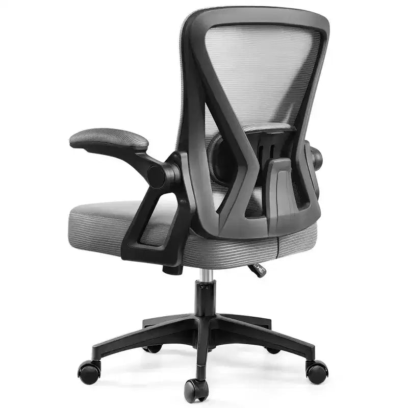 Chaise de bureau ergonomique en maille - Soutien lombaire réglable, accoudoirs, 150 kg, inclinaison 90-120°, noire