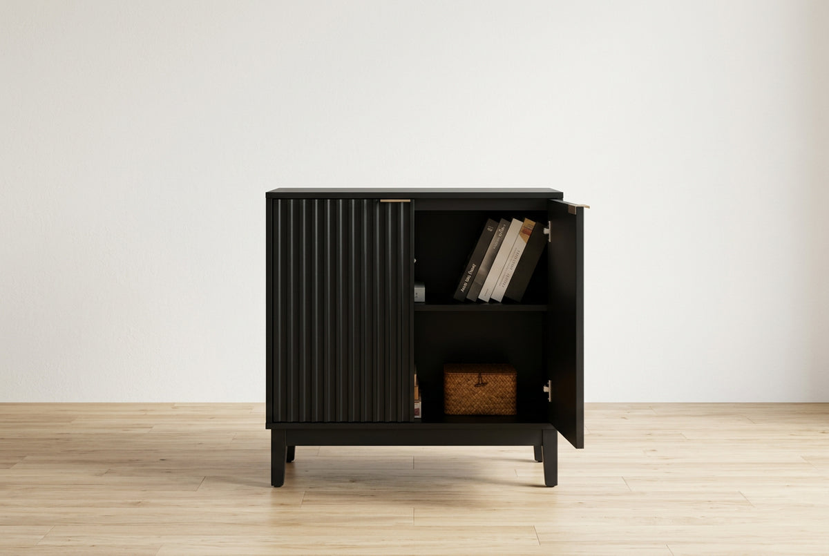 31 Sideboard Buffet Cabinet, Wooden Coffee Bar Cabinet with Adjustable Shelf, Floor Cupboard Cabinet for Kitchen