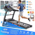 5HP Folding Treadmill for Home with Incline / Bluetooth, 400lb Weight Capacity, Exercise Running Walking Easy Assembly