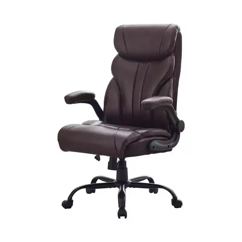 Fauteuil de bureau, fauteuil de direction grande taille 225 kg avec repose-pieds, fauteuil de jeu inclinable en cuir 90-155 degrés