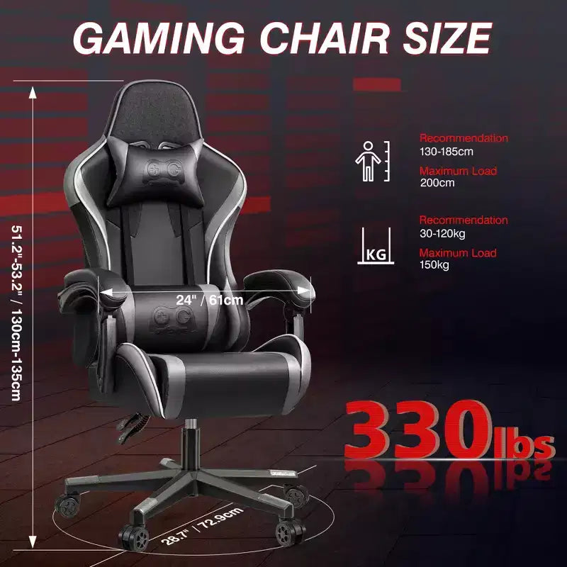 KERDOM Executive Leather Office Chair, Ergonomic Office Chair High Back Lumbar Support with Padded Armrests