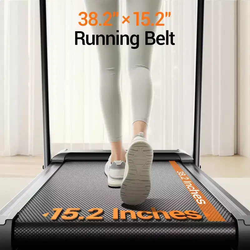 Tapis roulant pliable avec inclinaison manuelle à 15 % et guidon, écran 3 fonctions, moteur silencieux 3,0 CV, 1,0-11,3 km/h, tapis de course domestique