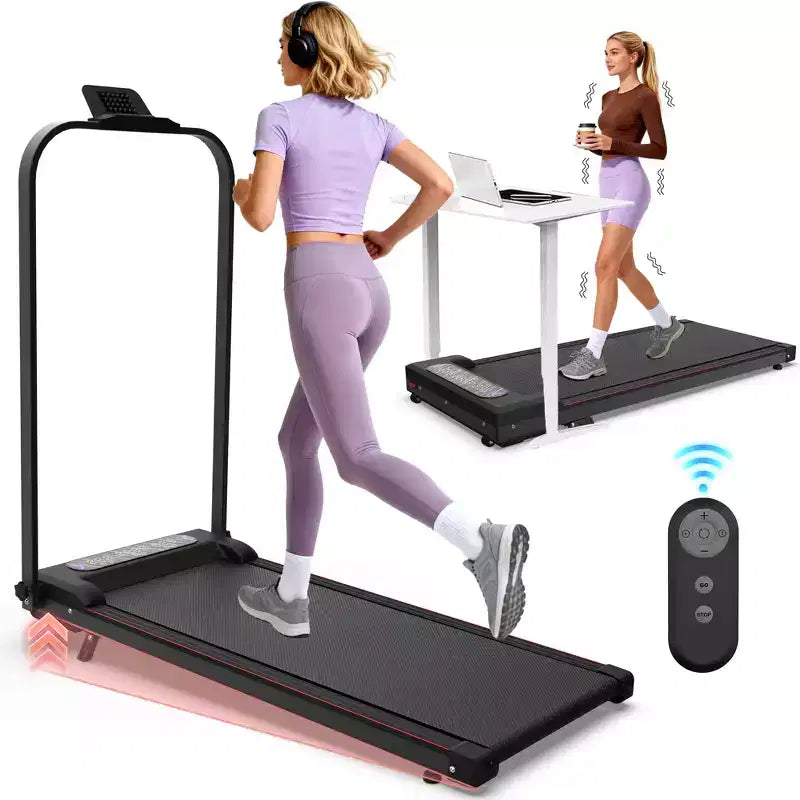 Tapis Roulant Pliable GDFStudio Vella 2.0HP avec Inclinaison et Plateforme Vibrante