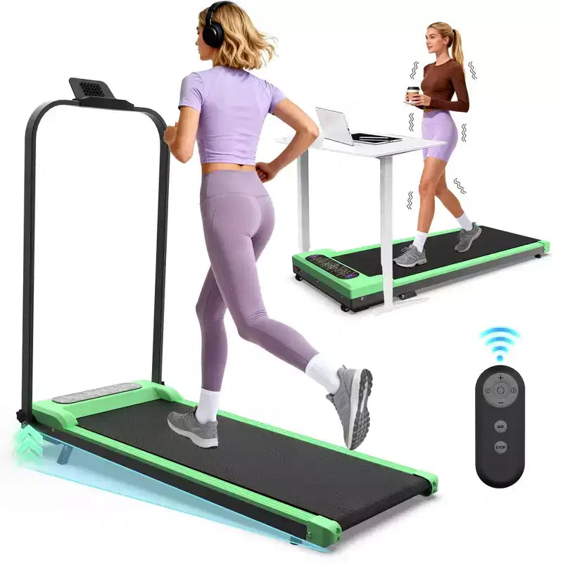 Tapis Roulant Pliable GDFStudio Vella 2.0HP avec Inclinaison et Plateforme Vibrante