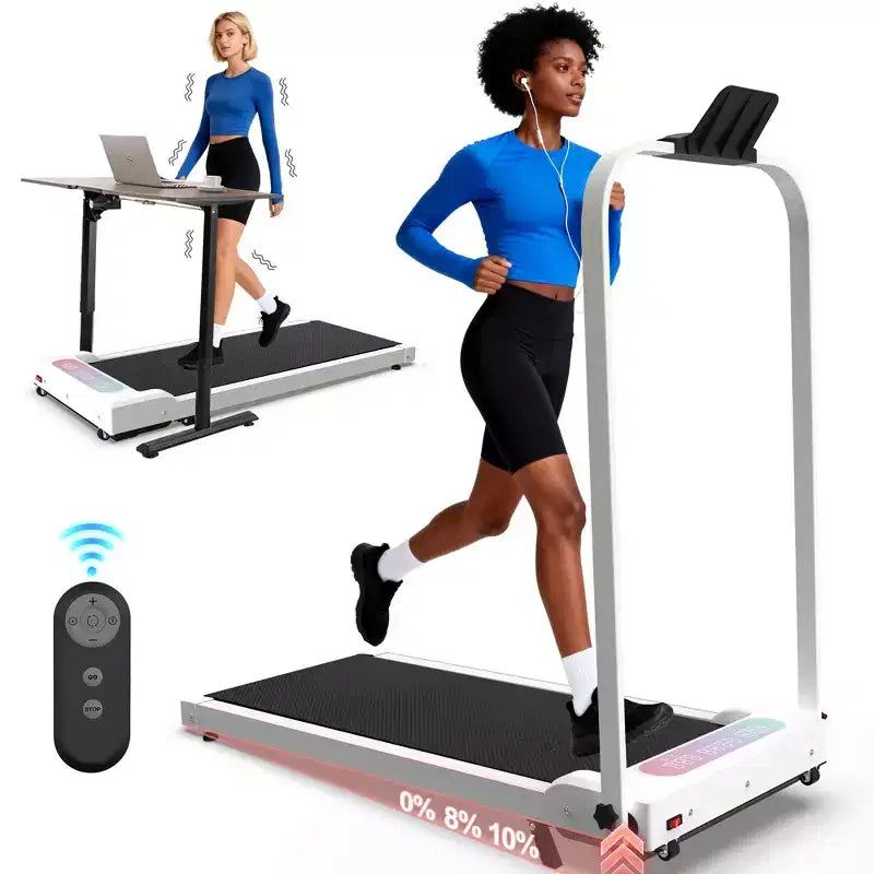 Tapis Roulant Pliable GDFStudio Vella 2.0HP avec Inclinaison et Plateforme Vibrante